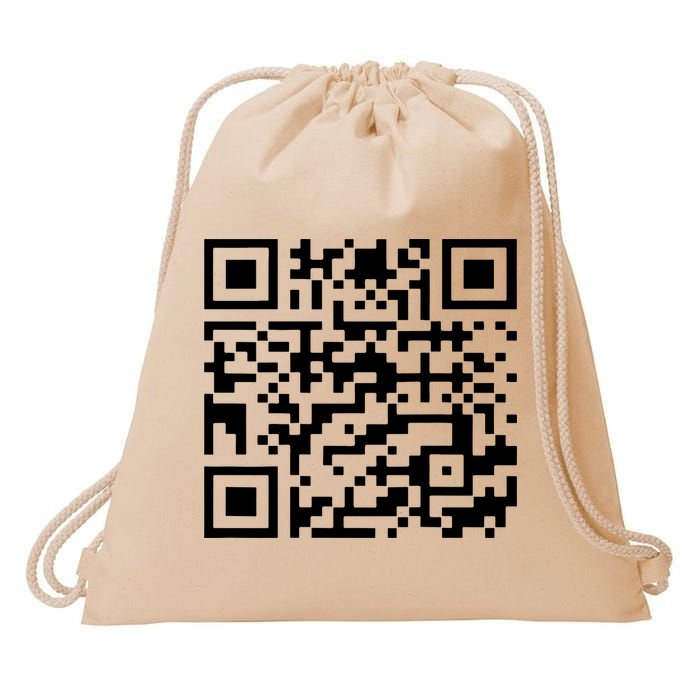 Funny Qr President Trump 45/47 Trump Dancing Code Drawstring Bag