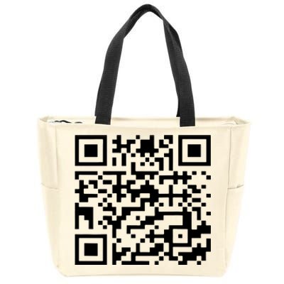 Funny Qr President Trump 45/47 Trump Dancing Code Zip Tote Bag