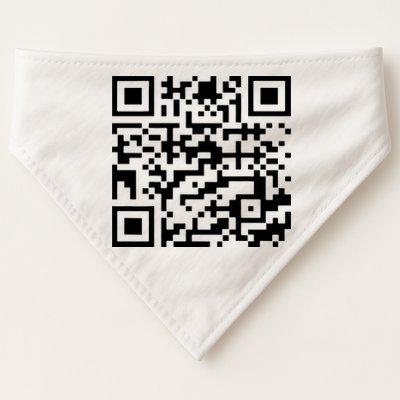 Funny Qr President Trump 45/47 Trump Dancing Code USA-Made Doggie Bandana