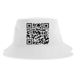 Funny Qr President Trump 45/47 Trump Dancing Code Sustainable Bucket Hat