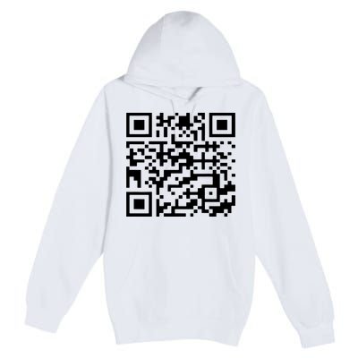 Funny Qr President Trump 45/47 Trump Dancing Code Premium Pullover Hoodie