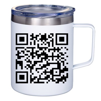 Funny Qr President Trump 45/47 Trump Dancing Code 12oz Stainless Steel Coffee Mug