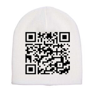 Funny Qr President Trump 45/47 Trump Dancing Code Short Acrylic Beanie