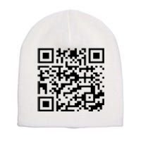 Funny Qr President Trump 45/47 Trump Dancing Code Short Acrylic Beanie