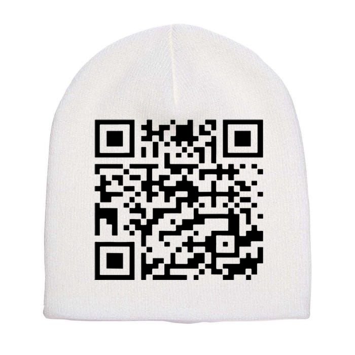 Funny Qr President Trump 45/47 Trump Dancing Code Short Acrylic Beanie