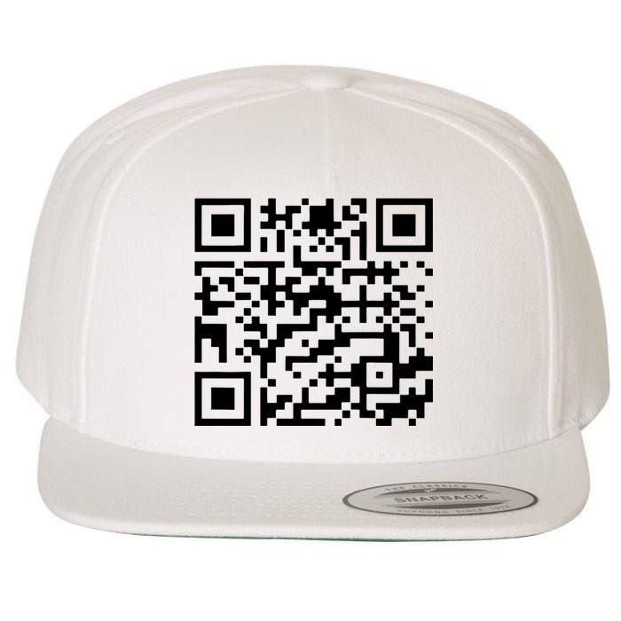 Funny Qr President Trump 45/47 Trump Dancing Code Wool Snapback Cap