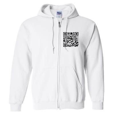 Funny Qr President Trump 45/47 Trump Dancing Code Full Zip Hoodie