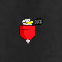Funny Quack Pocket Duck Duckling Pocket Print Cool Comfort Performance Bucket Hat