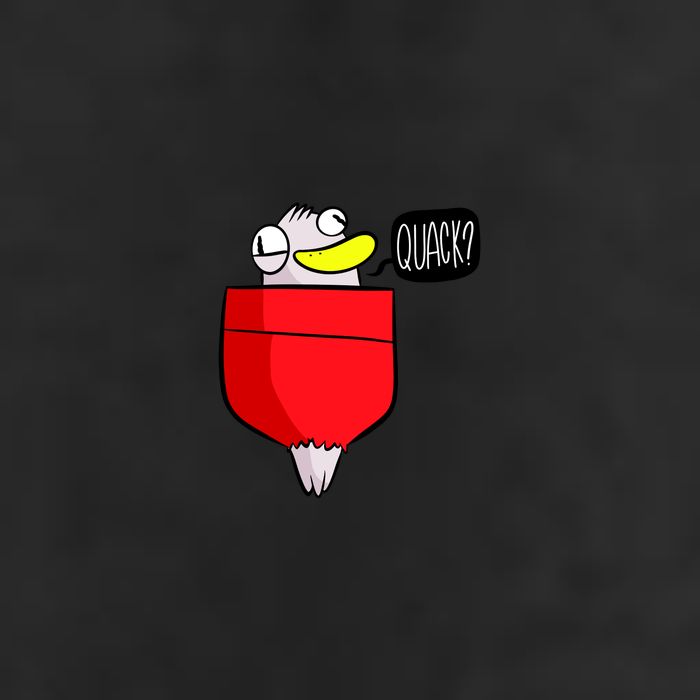 Funny Quack Pocket Duck Duckling Pocket Print Cool Comfort Performance Bucket Hat
