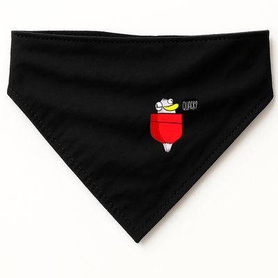Funny Quack Pocket Duck Duckling Pocket Print USA-Made Doggie Bandana