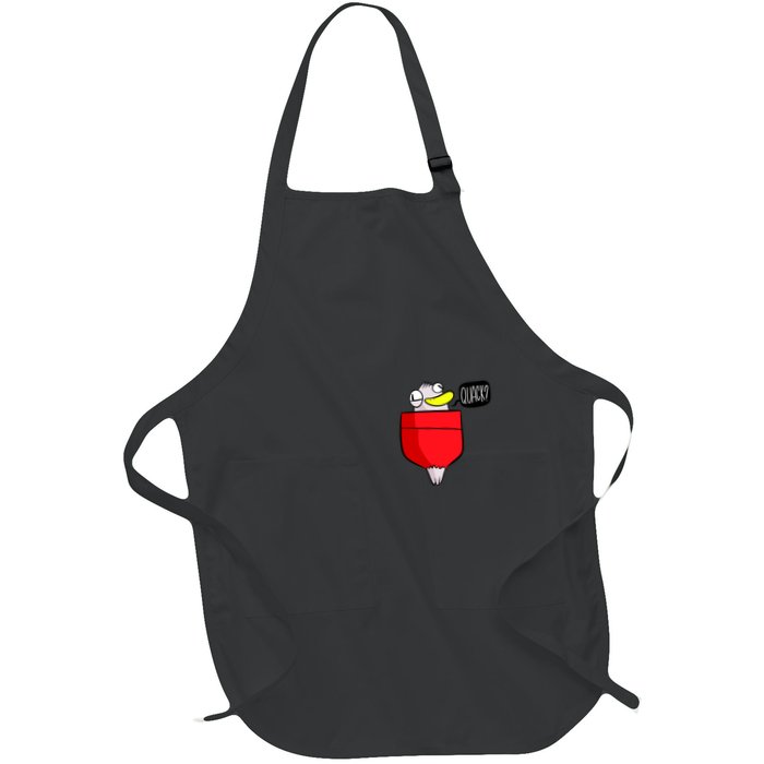 Funny Quack Pocket Duck Duckling Pocket Print Apron
