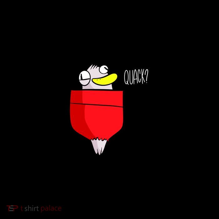 Funny Quack Pocket Duck Duckling Pocket Print Backpack