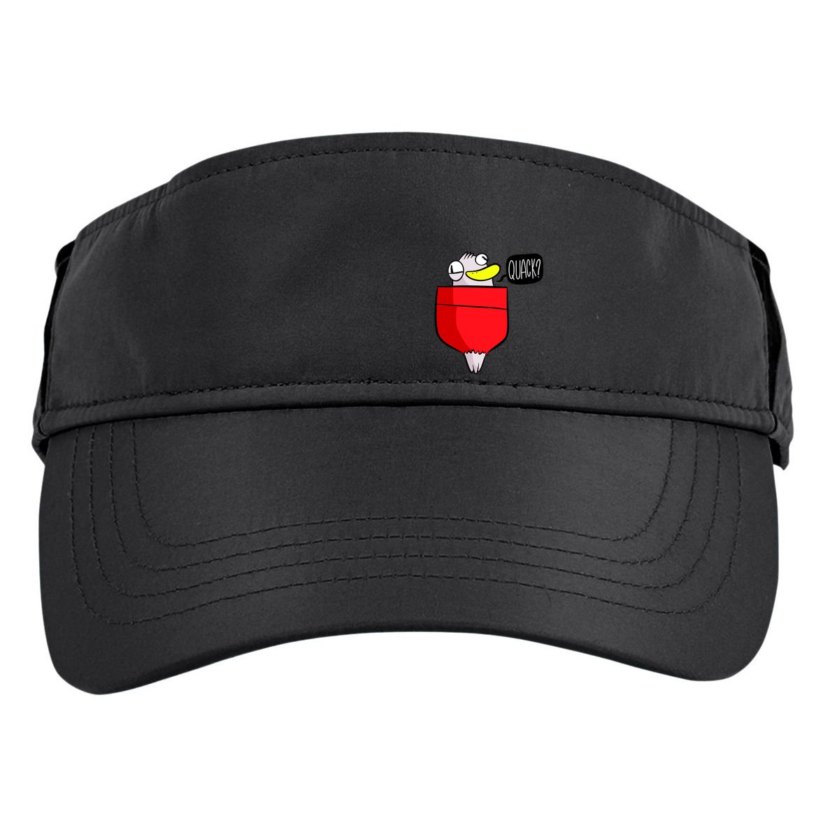 Funny Quack Pocket Duck Duckling Pocket Print Adult Drive Performance Visor