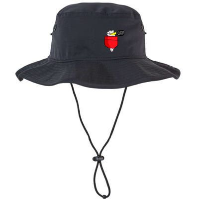 Funny Quack Pocket Duck Duckling Pocket Print Bucket Hat