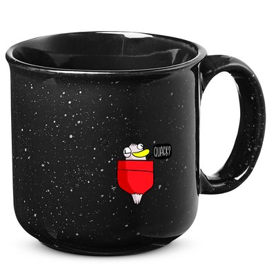 Funny Quack Pocket Duck Duckling Pocket Print 15oz Campfire Ceramic Mug