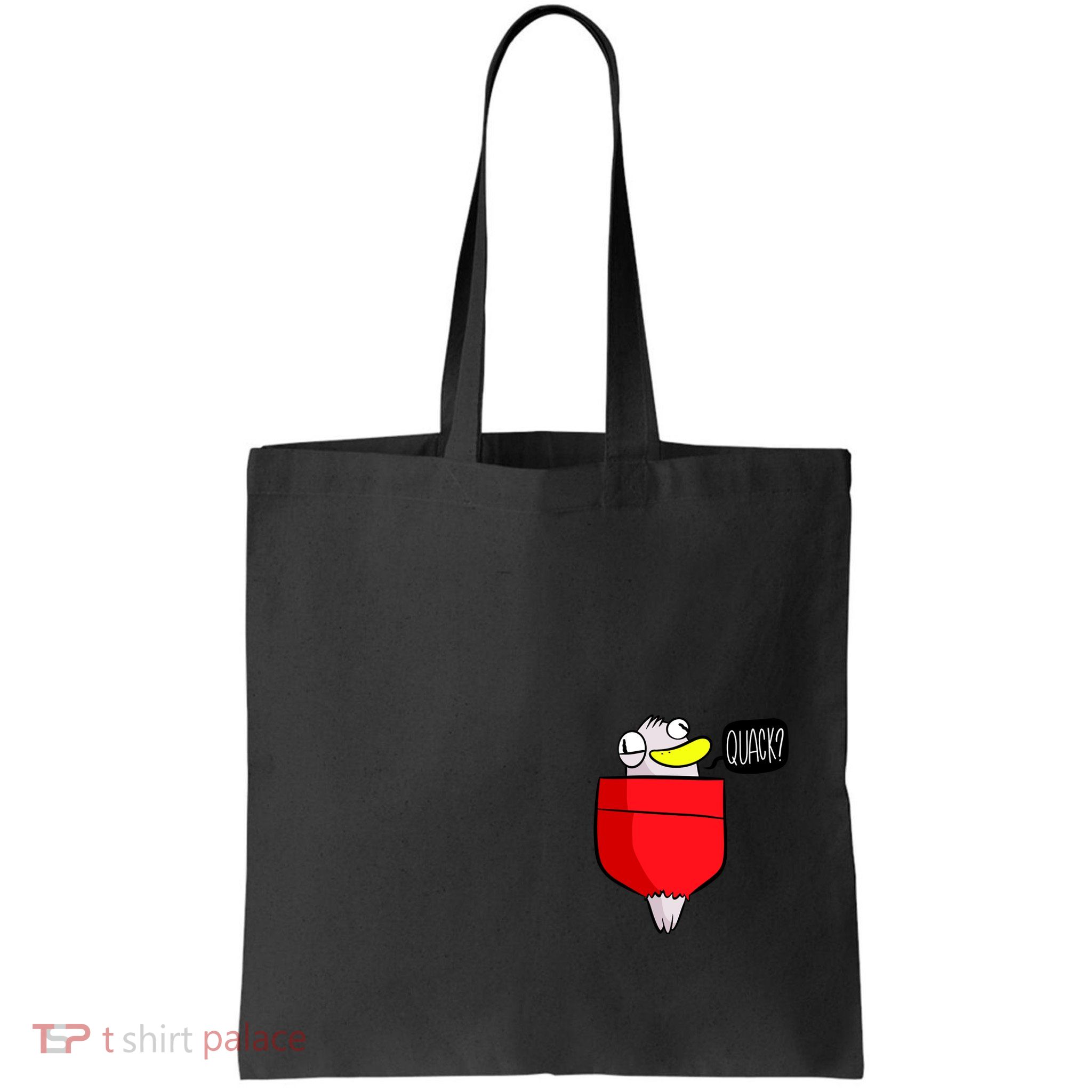 Funny Quack Pocket Duck Duckling Pocket Print Bag