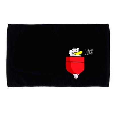 Funny Quack Pocket Duck Duckling Pocket Print Microfiber Hand Towel