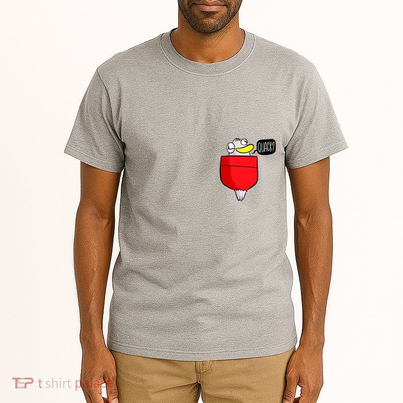 Funny Quack Pocket Duck Duckling Pocket Print Tall T-Shirt