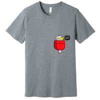 Funny Quack Pocket Duck Duckling Pocket Print Premium T-Shirt