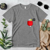 Funny Quack Pocket Duck Duckling Pocket Print Premium T-Shirt