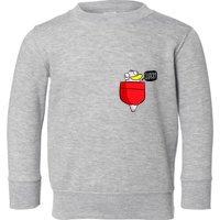 Funny Quack Pocket Duck Duckling Pocket Print Toddler Sweatshirt