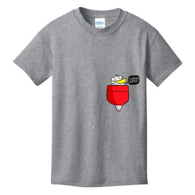 Funny Quack Pocket Duck Duckling Pocket Print Kids T-Shirt