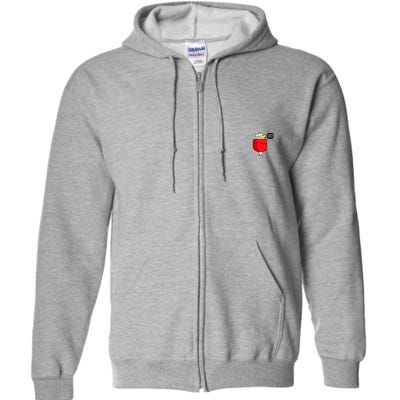 Funny Quack Pocket Duck Duckling Pocket Print Full Zip Hoodie