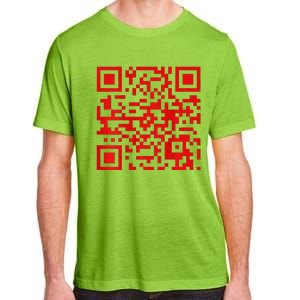 Funny Qr President Trump Dance Code 2 Side Adult ChromaSoft Performance T-Shirt