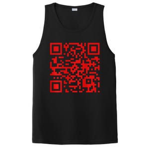 Funny Qr President Trump Dance Code 2 Side PosiCharge Competitor Tank