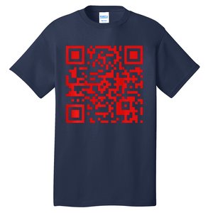 Funny Qr President Trump Dance Code 2 Side Tall T-Shirt