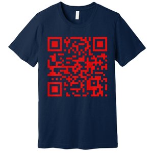 Funny Qr President Trump Dance Code 2 Side Premium T-Shirt