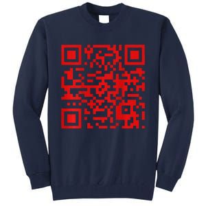 Funny Qr President Trump Dance Code 2 Side Tall Sweatshirt