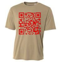 Funny Qr President Trump Dance Code 2 Side Cooling Performance Crew T-Shirt