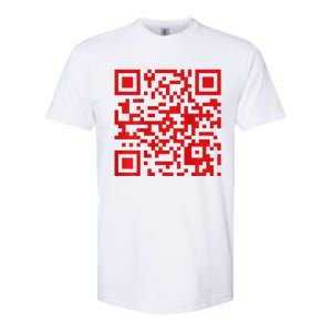 Funny Qr President Trump Dance Code 2 Side Softstyle CVC T-Shirt