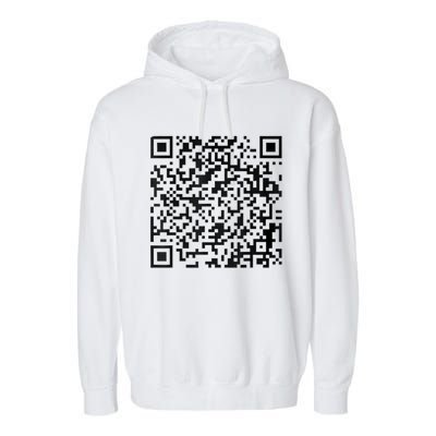 Funny Qr President Trump 4547 Trump Dancing Code Garment-Dyed Fleece Hoodie