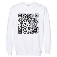 Funny Qr President Trump 4547 Trump Dancing Code Garment-Dyed Sweatshirt