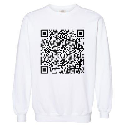 Funny Qr President Trump 4547 Trump Dancing Code Garment-Dyed Sweatshirt