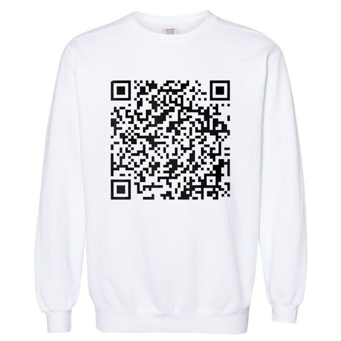 Funny Qr President Trump 4547 Trump Dancing Code Garment-Dyed Sweatshirt