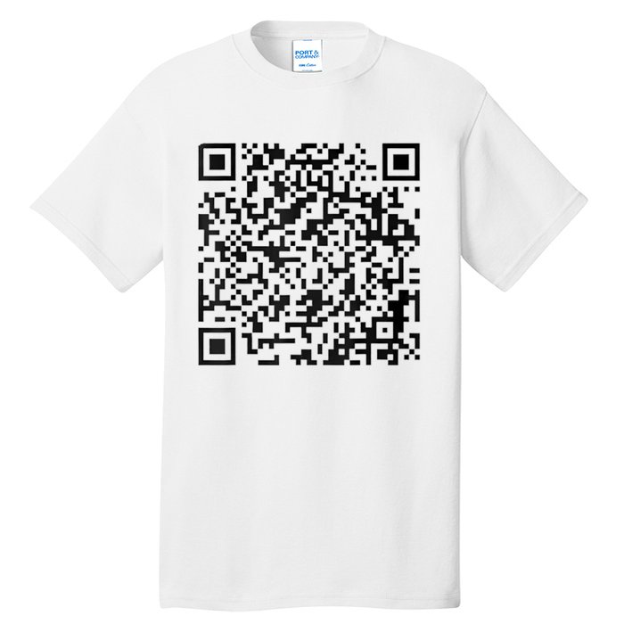 Funny Qr President Trump 4547 Trump Dancing Code Tall T-Shirt