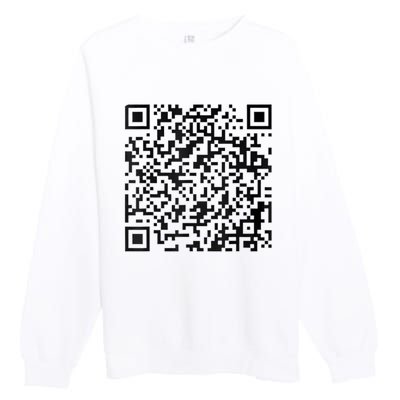 Funny Qr President Trump 4547 Trump Dancing Code Premium Crewneck Sweatshirt