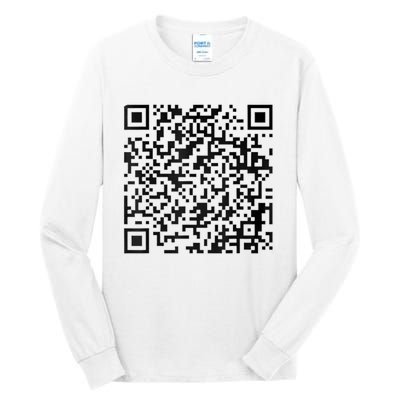 Funny Qr President Trump 4547 Trump Dancing Code Tall Long Sleeve T-Shirt