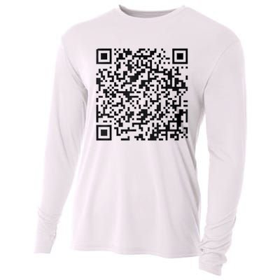 Funny Qr President Trump 4547 Trump Dancing Code Cooling Performance Long Sleeve Crew