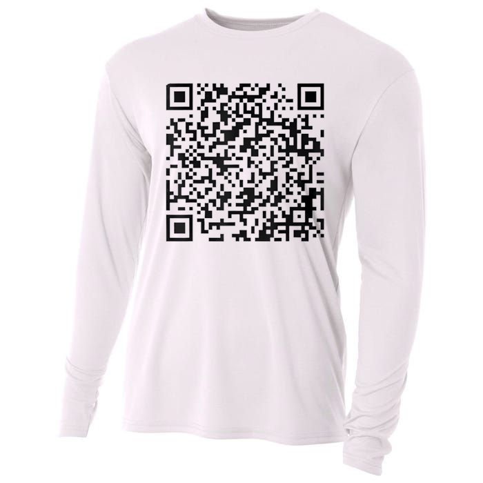 Funny Qr President Trump 4547 Trump Dancing Code Cooling Performance Long Sleeve Crew