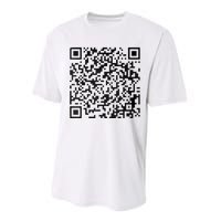 Funny Qr President Trump 4547 Trump Dancing Code Performance Sprint T-Shirt