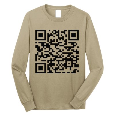 Funny Qr President Trump Dancing Scan And Dance Long Sleeve Shirt