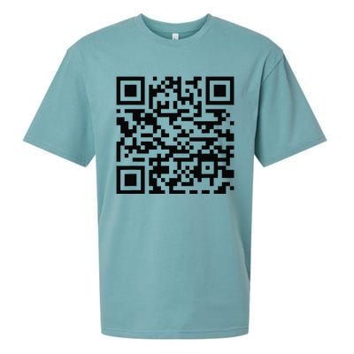 Funny Qr President Trump Dancing Scan And Dance Sueded Cloud Jersey T-Shirt