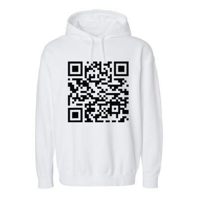 Funny Qr President Trump Dancing Scan And Dance Garment-Dyed Fleece Hoodie