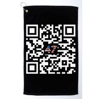 Funny Qr President Trump Dancing Scan And Dance Platinum Collection Golf Towel