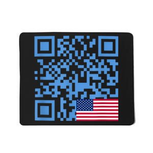 Funny Qr President Trump Dance Code Usa Flag Mousepad