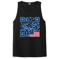 Funny Qr President Trump Dance Code Usa Flag PosiCharge Competitor Tank